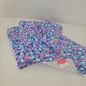 NWOT Lilly Pulitzer Home Collection Blue Multicolor Cloth Napkin Set Of Four